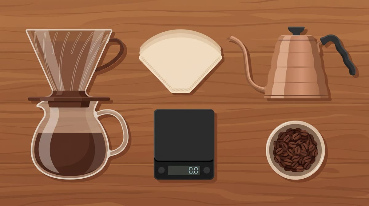 Peralatan dasar seduh kopi manual untuk pemula